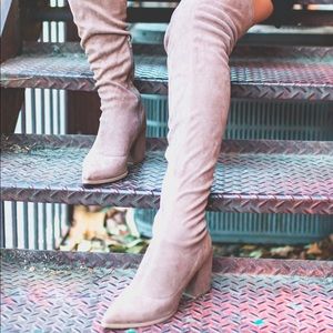 High hopes over the knee boot
